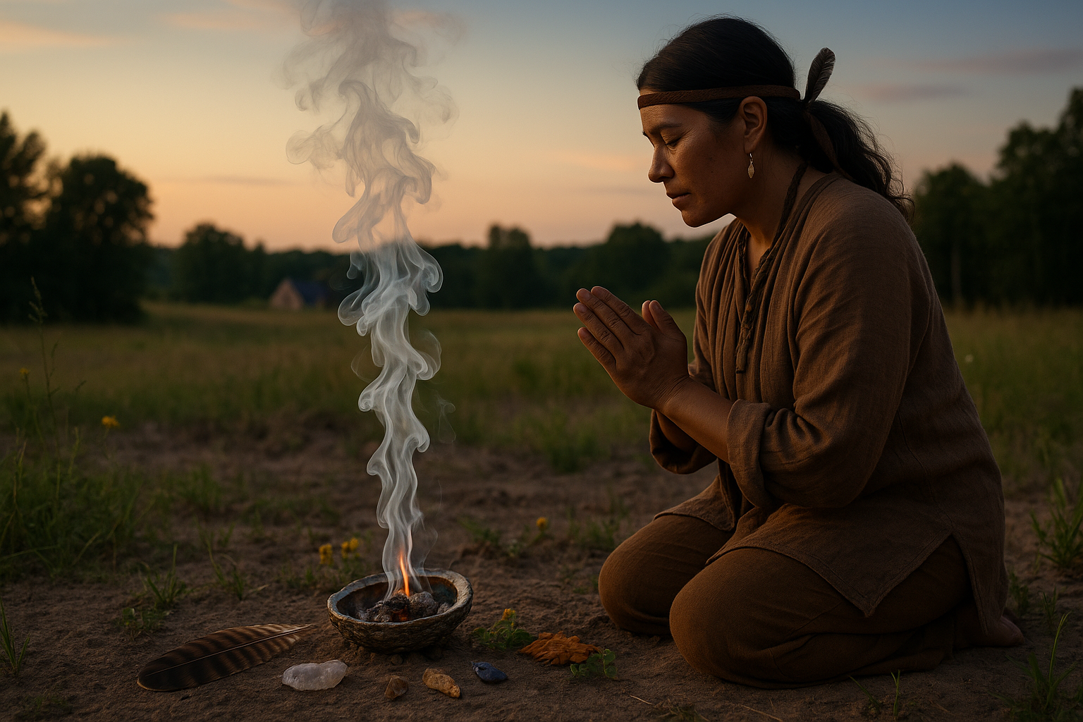 Smoke Offering Ritual to Honor the Land's Spirits