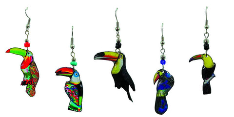 Pichincha - Acrylic Toucan Bird Tropical Animal Dangle Earrings