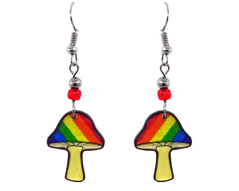 Pichincha - Acrylic Mushroom Head Shop Dangle Earrings