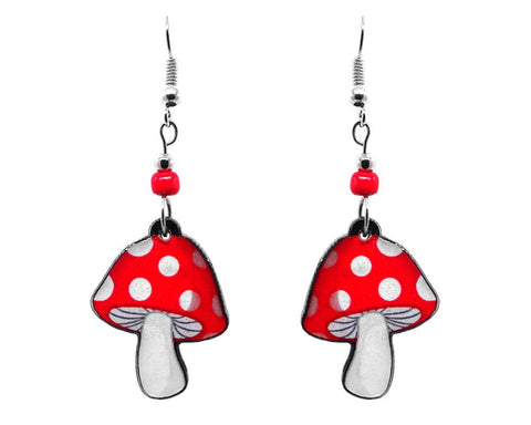 Pichincha - Acrylic Mushroom Head Shop Dangle Earrings