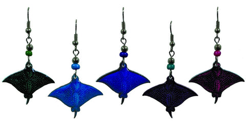 Pichincha - Acrylic Manta Ray Sea Animal Dangle Earrings