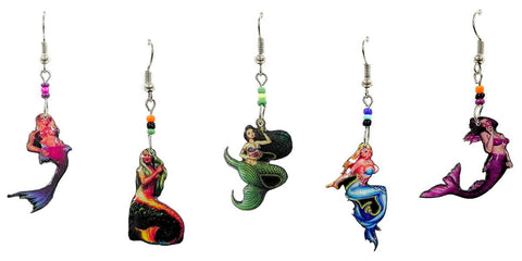 Pichincha - Acrylic Mermaid Nautical Dangle Earrings