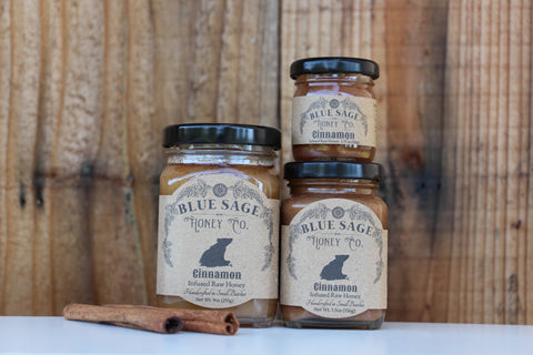 Blue Sage Honey Co. - Cinnamon Infused Raw Honey Gourmet Pantry