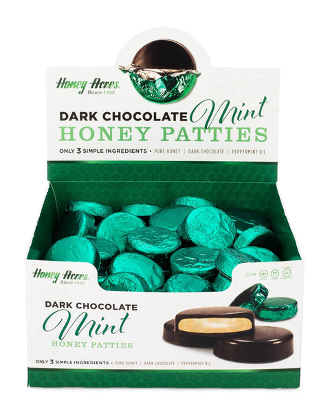 Honey Acres Inc. - Dark Chocolate Mint Honey Patties - 2lb Box