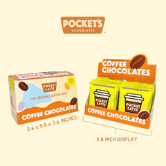 Pocket's Chocolates (Formerly Pocket Latte) - Dark Roast - Coffee Chocolate Bar