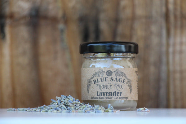 Blue Sage Honey Co. - Lavender Infused Raw Honey Floral Honey Real Flowers