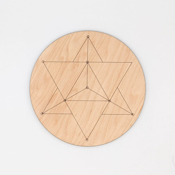 Ritual Pursuits - Merkabah Crystal Grid - 6 in