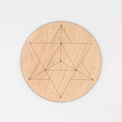 Ritual Pursuits - Merkabah Crystal Grid - 6 in