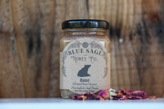 Blue Sage Honey Co. - Rose Infused Raw Honey Organic Red Rose Petals Elegant Foods - 1.75oz