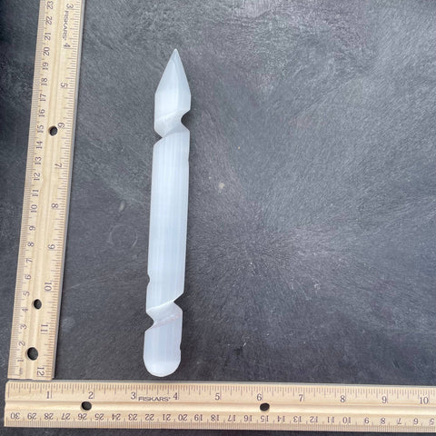 Keystone Crystals - Selenite 7 3/4" Spiral Wand