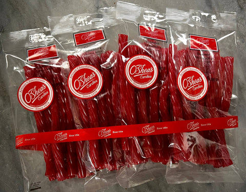 O'Shea's Candies Sweet Shop - Gourmet Licorice Cherry 🍒  1/2 Pound Bag- Thick Cut