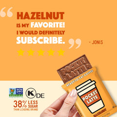 Pocket's Chocolates (Formerly Pocket Latte) - Hazelnut - Coffee Chocolate Bar