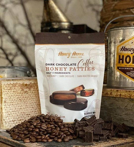 Honey Acres Inc. - Dark Chocolate Coffee Honey Patties - 2lb Display Box