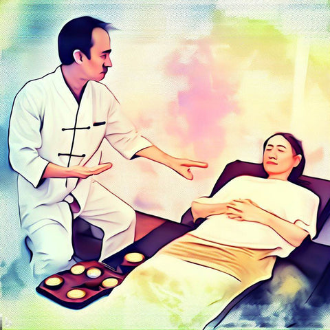 Sundance Shaman Classes medical qi gong healing session with practitioner performing therapy on a relaxed patient