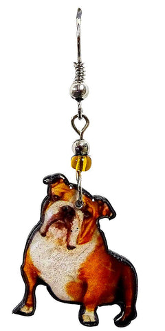 Pichincha - Acrylic English Bulldog Dog Pet Dangle Earrings