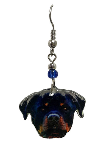 Pichincha - Acrylic Rottweiler Dog Pet Dangle Earrings