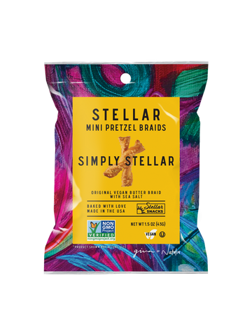 Stellar Snacks - Stellar Pretzel Braids - Simply Stellar - 1.5oz
