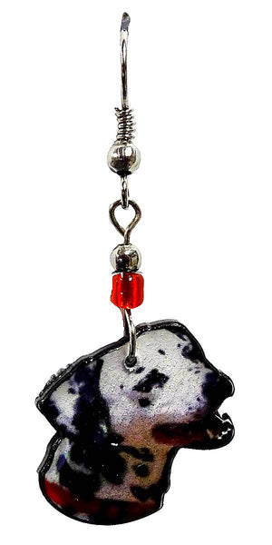 Pichincha - Acrylic Dalmatian Dog Pet Dangle Earrings