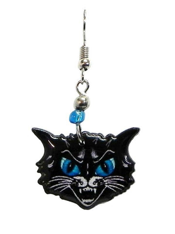 Pichincha - Acrylic Mosaic Style Cat Pet Dangle Earrings