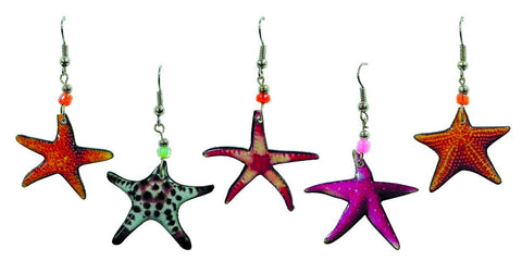 Pichincha - Acrylic Starfish Sea Animal Dangle Earrings