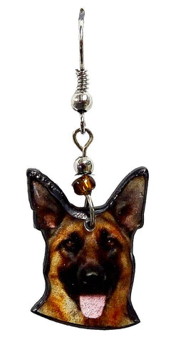 Pichincha - Acrylic German Shepherd Dog Pet Dangle Earrings