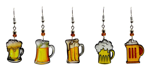 Pichincha - Acrylic Beer Mug Alcohol Dangle Earrings