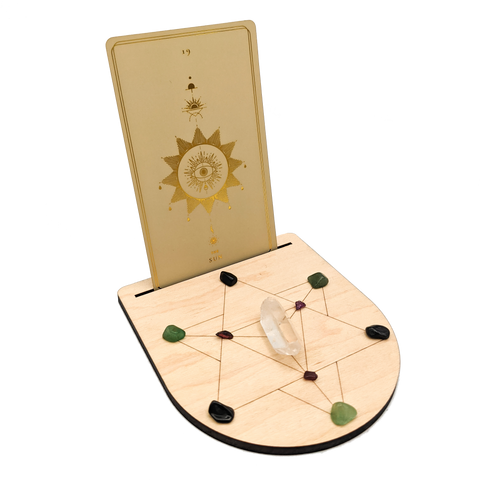 Ritual Pursuits - Merkabah Crystal Grid + Card Stand - 10 in