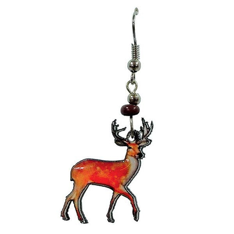 Pichincha - Acrylic Deer Wild Animal Dangle Earrings