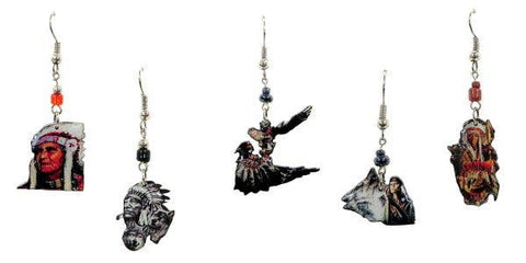 Pichincha - Acrylic Native American Indian Inspired Dangle Earrings