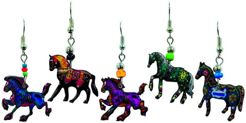 Pichincha - Acrylic Horse Body Farm Animal Dangle Earrings