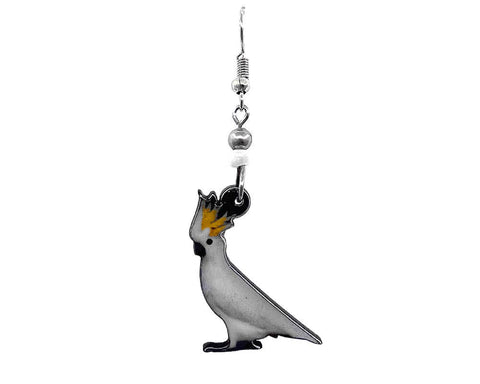 Pichincha - Acrylic Cockatoo Parrot Bird Animal Dangle Earrings