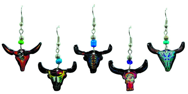 Pichincha - Acrylic Longhorn Southwest Dangle Earrings