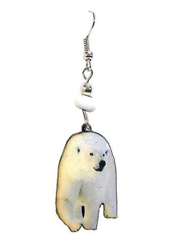 Pichincha - Acrylic Polar Bear Arctic Animal Dangle Earrings