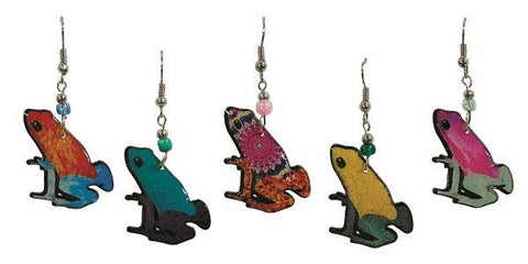 Pichincha - Acrylic Tree Frog Wild Animal Dangle Earrings