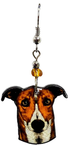 Pichincha - Acrylic Jack Russel Terrier Dog Pet Dangle Earrings