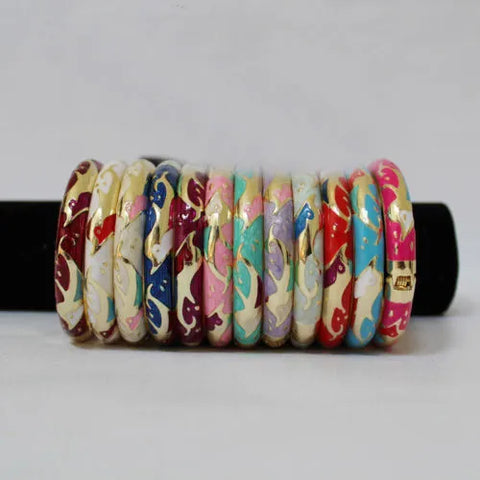 Wholesale10pcs Cute Chinese Handmade Cloisonne Enamel Dolphin Bracelet Bangle