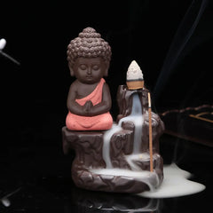 The Little Monk Censer Creative Home Decor Small Buddha Incense Holder Backflow Incense Burner Use In Home Teahouse