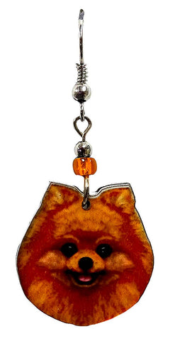 Pichincha - Acrylic Pomeranian Dog Pet Dangle Earrings