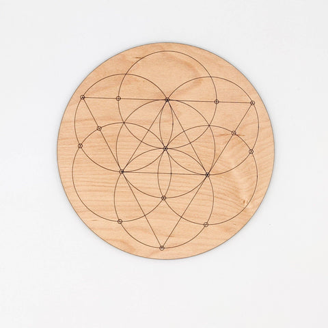 Ritual Pursuits - Seed of Life Crystal Grid - 4 in