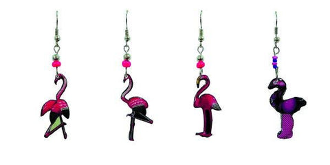 Pichincha - Acrylic Flamingo Bird Tropical Animal Dangle Earrings