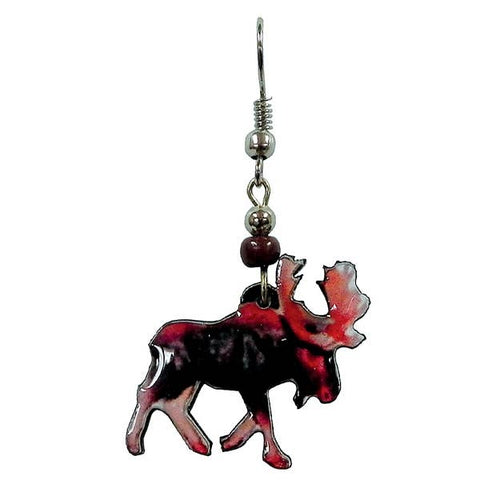 Pichincha - Acrylic Moose Wild Animal Dangle Earrings