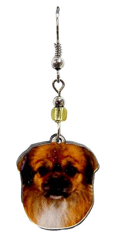 Pichincha - Acrylic Pekingese Dog Pet Dangle Earrings