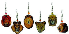 Pichincha - Acrylic Lion Wild Animal Dangle Earrings