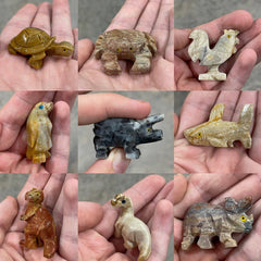 Keystone Crystals - Soapstone Animal Totem Figurines - Sea Horse