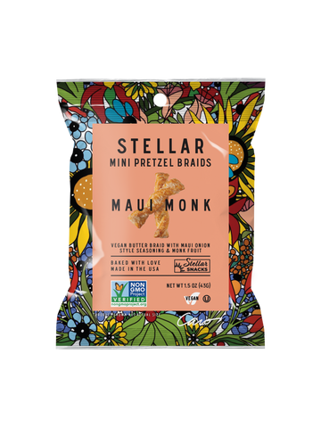 Stellar Snacks - Stellar Pretzel Braids - Maui Monk - 1.5oz