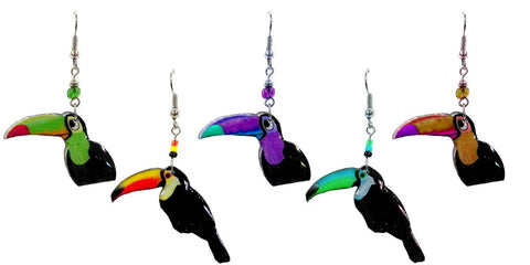 Pichincha - Acrylic Toucan Bird Tropical Animal Dangle Earrings