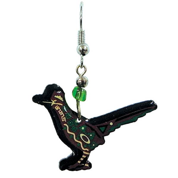 Pichincha - Acrylic Road Runner Bird Animal Dangle Earrings