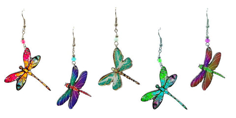 Pichincha - Acrylic Dragonfly Garden Animal Dangle Earrings