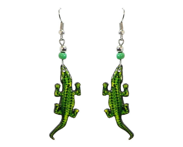 Pichincha - Acrylic Alligator Wild Animal Dangle Earrings