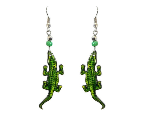 Pichincha - Acrylic Alligator Wild Animal Dangle Earrings